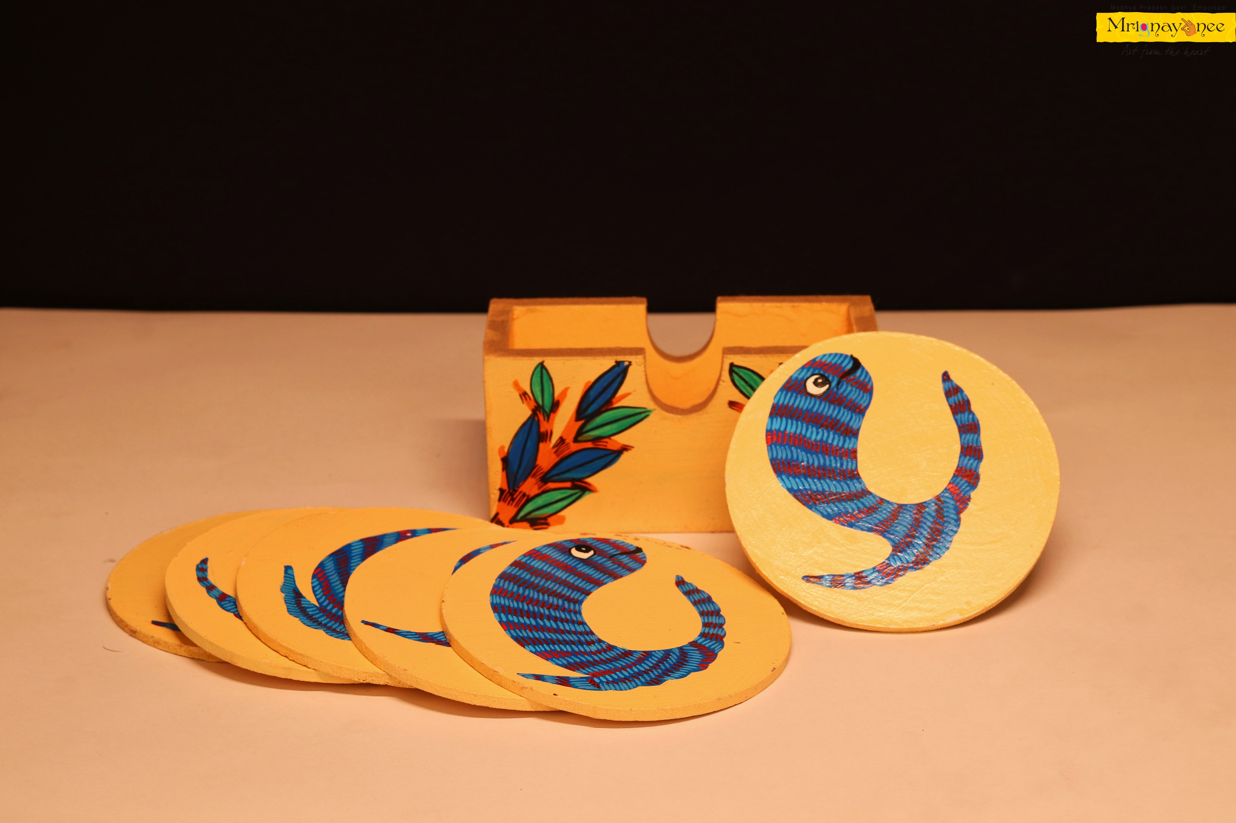 Gond art coasters_